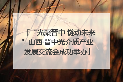 “光聚晋中 链动未来”山西·晋中光介质产业发展交流会成功举办