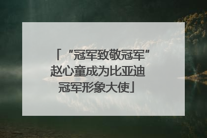 “冠军致敬冠军” 赵心童成为比亚迪冠军形象大使