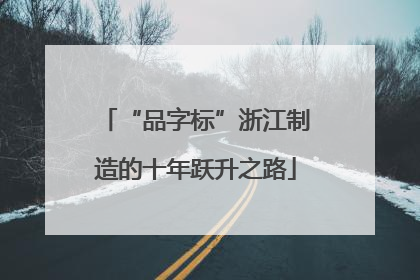 “品字标”浙江制造的十年跃升之路