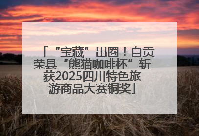 “宝藏”出圈！自贡荣县“熊猫咖啡杯”斩获2025四川特色旅游商品大赛铜奖