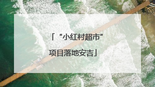 “小红村超市”项目落地安吉
