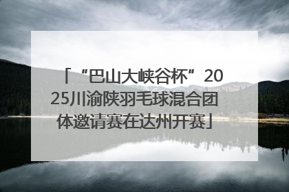 “巴山大峡谷杯”2025川渝陕羽毛球混合团体邀请赛在达州开赛