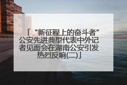 “新征程上的奋斗者”公安先进典型代表中外记者见面会在湖南公安引发热烈反响(二)