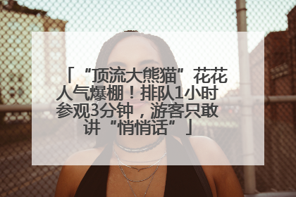 “顶流大熊猫”花花人气爆棚！排队1小时参观3分钟，游客只敢讲“悄悄话”