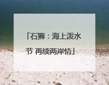 石狮：海上泼水节 再续两岸情