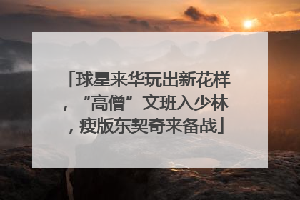 球星来华玩出新花样，“高僧”文班入少林，瘦版东契奇来备战