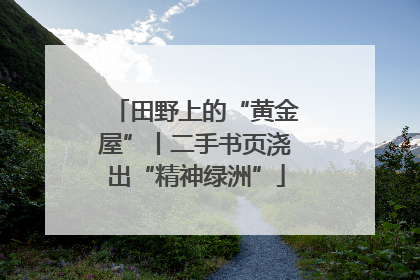 田野上的“黄金屋”丨二手书页浇出“精神绿洲”