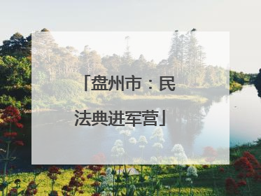 盘州市：民法典进军营