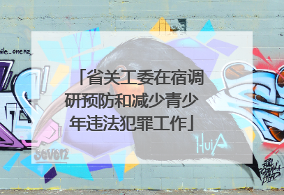 省关工委在宿调研预防和减少青少年违法犯罪工作