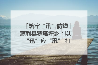 筑牢“汛”防线｜慈利县罗塔坪乡：以“迅”应“汛” 打赢暴雨防御战