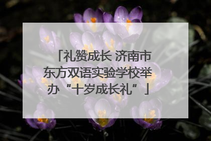 礼赞成长 济南市东方双语实验学校举办“十岁成长礼”
