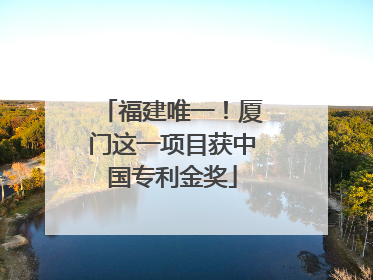 福建唯一！厦门这一项目获中国专利金奖