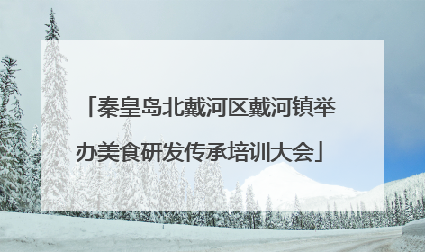 秦皇岛北戴河区戴河镇举办美食研发传承培训大会