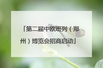 第二届中欧班列（郑州）博览会招商启动
