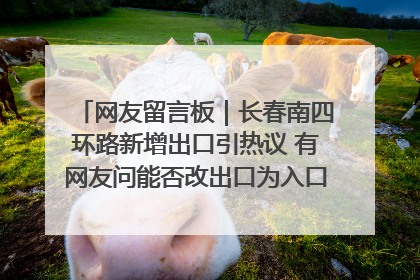 网友留言板｜长春南四环路新增出口引热议 有网友问能否改出口为入口？官方回应来了