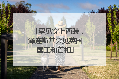 罕见穿上西装，泽连斯基会见英国国王和首相