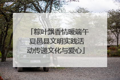 粽叶飘香情暖端午 夏邑县文明实践活动传递文化与爱心
