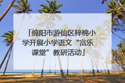 绵阳市游仙区梓棉小学开展小学语文“富乐课堂”教研活动