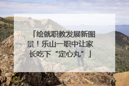 绘就职教发展新图景！乐山一职中让家长吃下“定心丸”