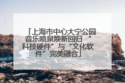 上海市中心大宁公园音乐喷泉焕新回归 “科技硬件”与“文化软件”完美融合