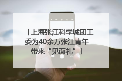 上海张江科学城团工委为40余万张江青年带来“见面礼”