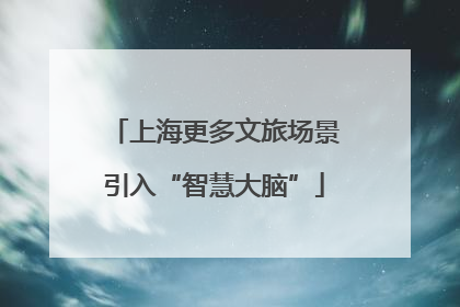 上海更多文旅场景引入“智慧大脑”