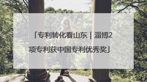 专利转化看山东｜淄博2项专利获中国专利优秀奖