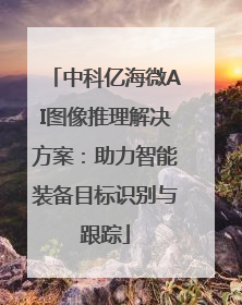 中科亿海微AI图像推理解决方案：助力智能装备目标识别与跟踪