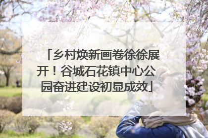 乡村焕新画卷徐徐展开！谷城石花镇中心公园奋进建设初显成效