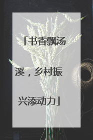 书香飘汤溪，乡村振兴添动力