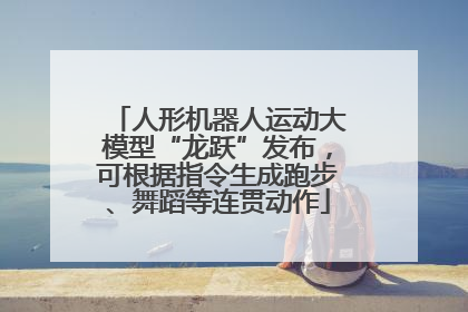 人形机器人运动大模型“龙跃”发布，可根据指令生成跑步、舞蹈等连贯动作