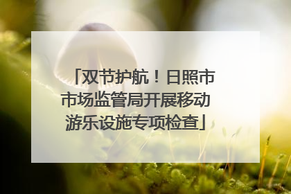 双节护航！日照市市场监管局开展移动游乐设施专项检查