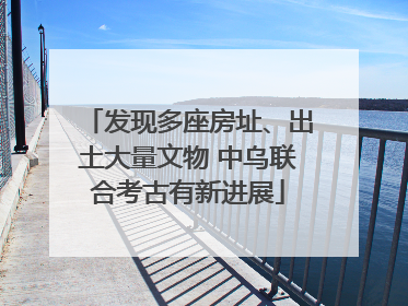 发现多座房址、出土大量文物 中乌联合考古有新进展
