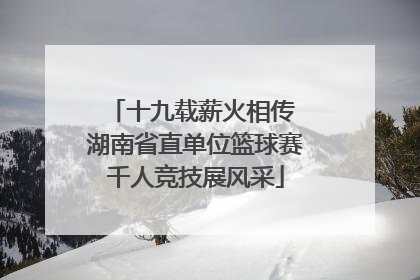 十九载薪火相传 湖南省直单位篮球赛千人竞技展风采