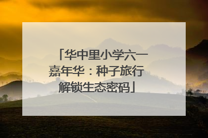 华中里小学六一嘉年华：种子旅行解锁生态密码