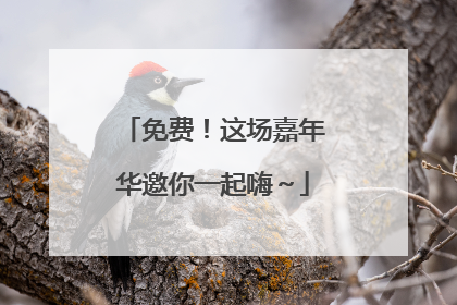 免费！这场嘉年华邀你一起嗨～
