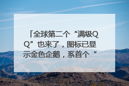 全球第二个“满级QQ”也来了，图标已显示金色企鹅，系首个“满级QQ”的小号