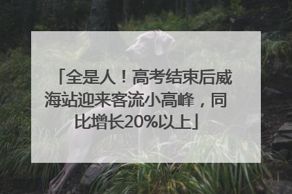 全是人！高考结束后威海站迎来客流小高峰，同比增长20%以上