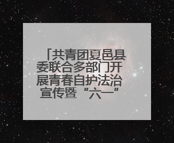 共青团夏邑县委联合多部门开展青春自护法治宣传暨“六一”主题日活动
