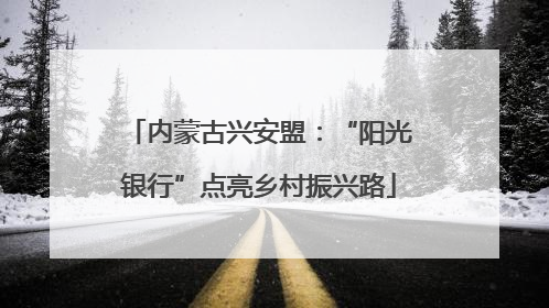 内蒙古兴安盟：“阳光银行”点亮乡村振兴路