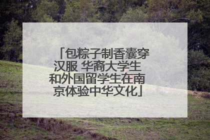 包粽子制香囊穿汉服 华裔大学生和外国留学生在南京体验中华文化