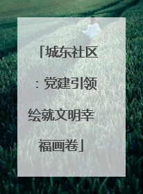 城东社区：党建引领绘就文明幸福画卷