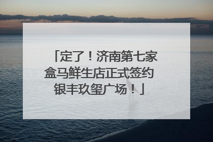 定了！济南第七家盒马鲜生店正式签约银丰玖玺广场！