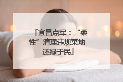 宜昌点军：“柔性”清理违规菜地 还绿于民