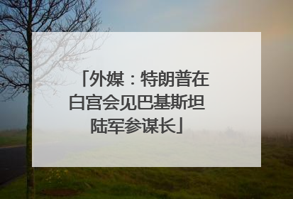 外媒：特朗普在白宫会见巴基斯坦陆军参谋长