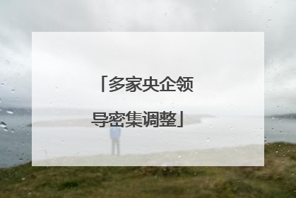 多家央企领导密集调整