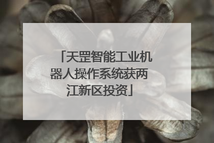天罡智能工业机器人操作系统获两江新区投资