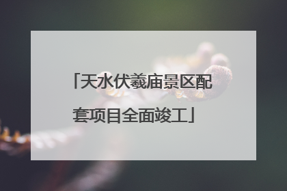 天水伏羲庙景区配套项目全面竣工