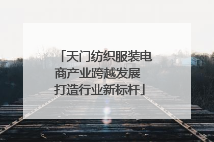 天门纺织服装电商产业跨越发展 打造行业新标杆
