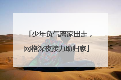 少年负气离家出走，网格深夜接力助归家